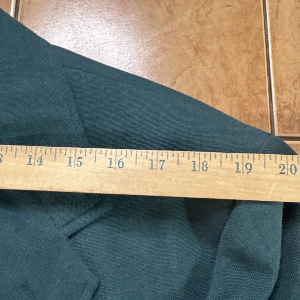 Vintage Stafford Jacket 44S Green Gold Button Masters Patch Sport Coat Golf